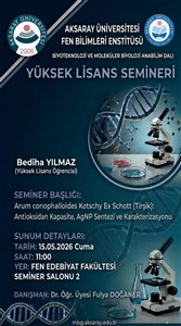 2025-2026 Bahar Dönemi Lisansüstü Seminerler