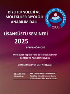 2025-2026 Güz Dönemi Lisansüstü Seminerler