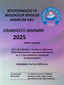2025-2026 Güz Dönemi Lisansüstü Seminerler