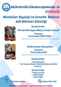 Moleküler Biyoloji ve Genetik Bölümü Adli Bilimler Etkinliği